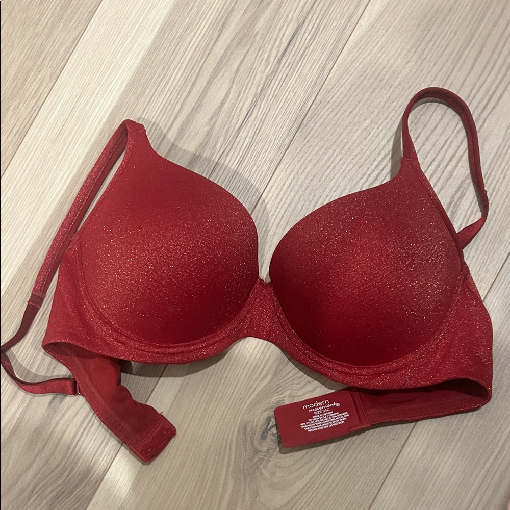 Red Women's Sparkle Bra